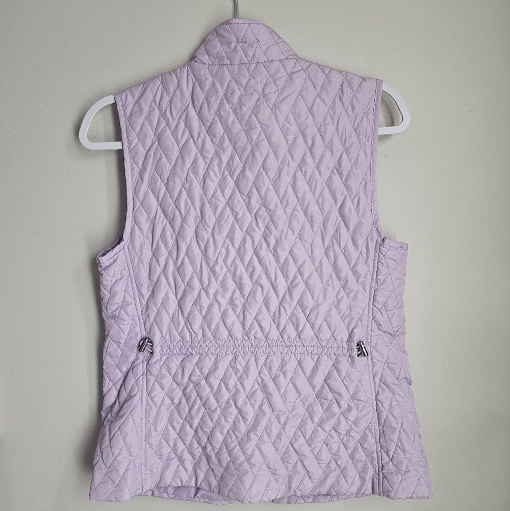Croft&Barrow Light Weight Lavender Lilac Purple Quilted Vest Coastal Grandma‎ - Picture 2 of 5